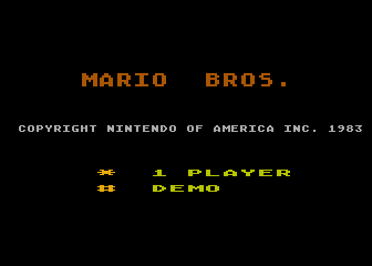 Mario Bros. screenshot 4 for Atari 5200